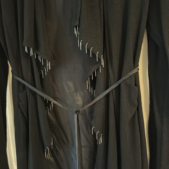 Black front drape cardigan, M/L - Picture 3 of 9